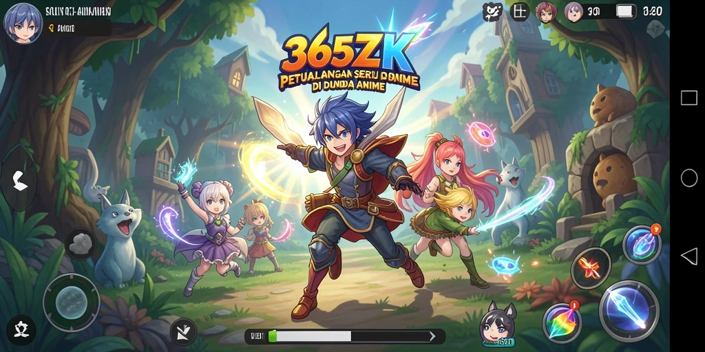 Tampilan menarik dari gameplay anime yang memikat dan penuh aksi.