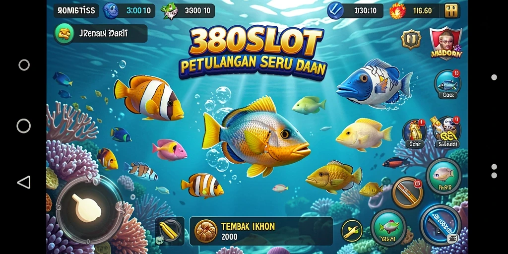 Gameplay Tembak Ikan yang mendebarkan dan penuh warna.