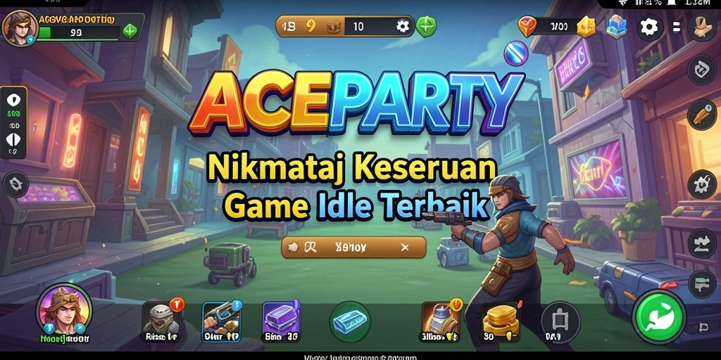 Tampilan gameplay ACEPARTY yang menarik dan interaktif.