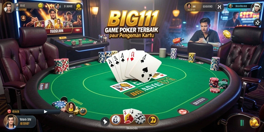 Tampilan gameplay menarik saat bermain Poker di BIG11.