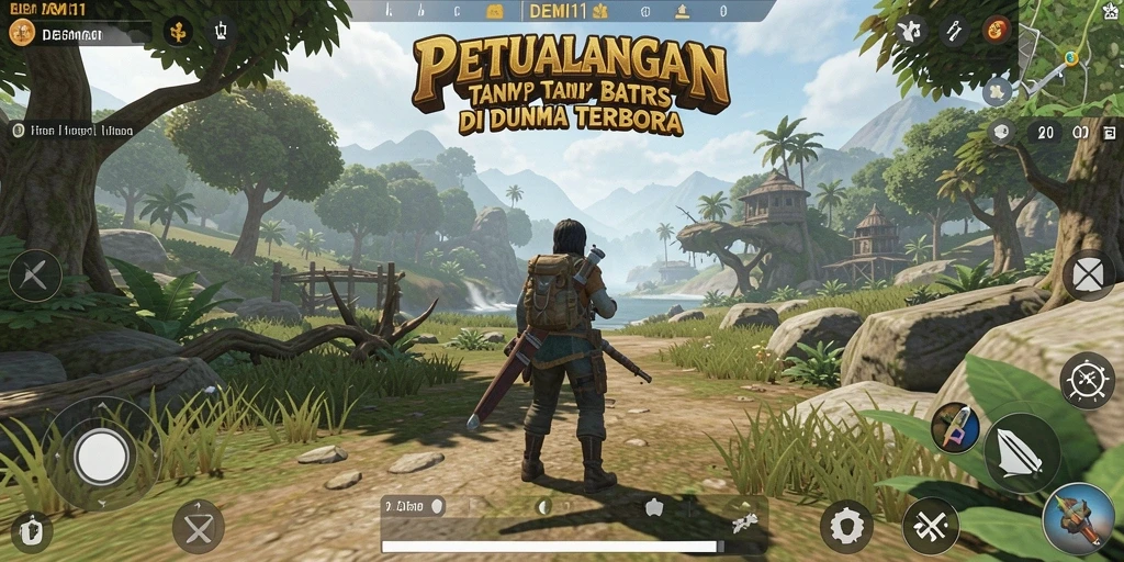 Gameplay DEMI11 menampilkan dunia terbuka yang luas dan menarik.