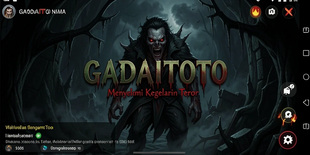 Gameplay menegangkan GADAITOTO dengan suasana horror yang mendalam.