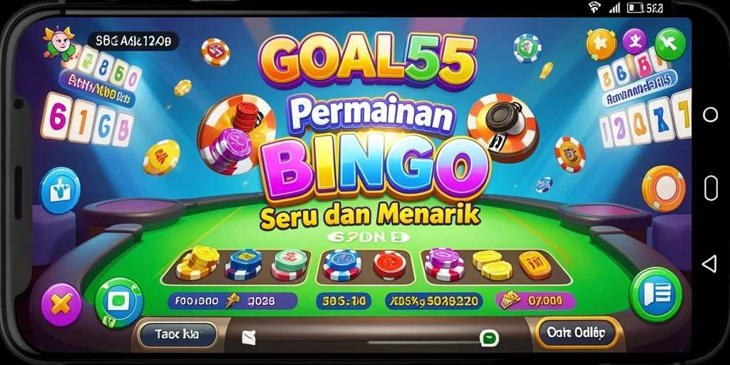 Tampilan gameplay Bingo yang seru dan menarik di GOAL55.