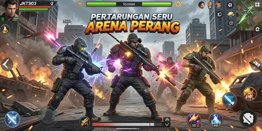 Menampilkan gameplay Fighting yang intens dan seru di JKT303.