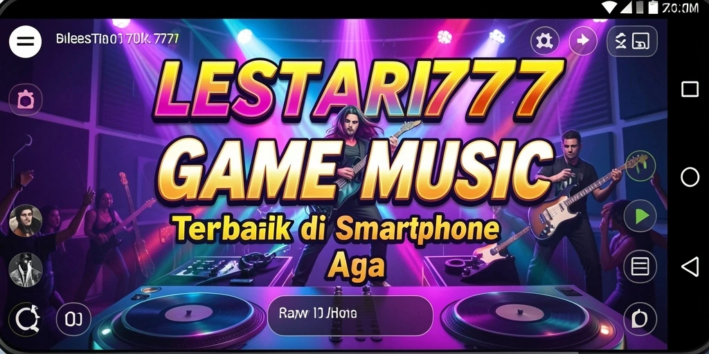 Tampilan gameplay LESTARI777 dengan berbagai tombol musik yang menarik.