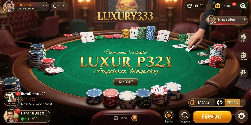 Tampilan menarik dari gameplay poker di LUXURY333 yang menggugah semangat.