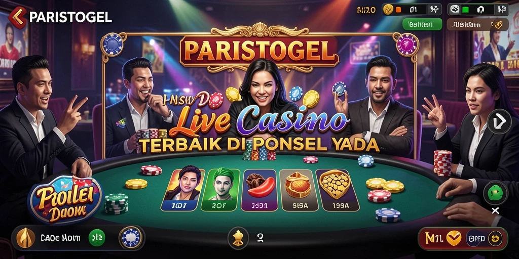 Tampilan gameplay mendebarkan dalam aplikasi Live Casino PARISTOGEL.