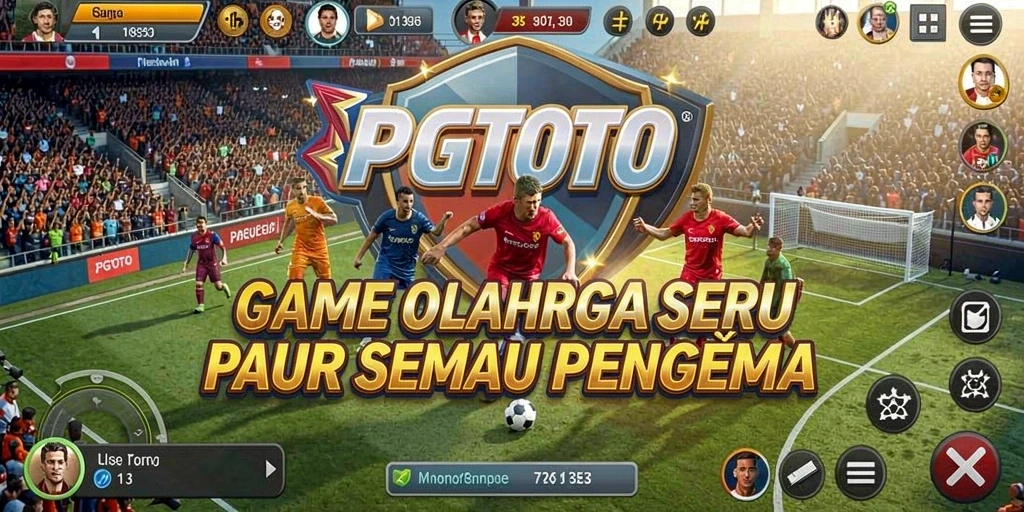 Tampilan gameplay mendebarkan dari PGTOTO saat bertanding di lapangan.