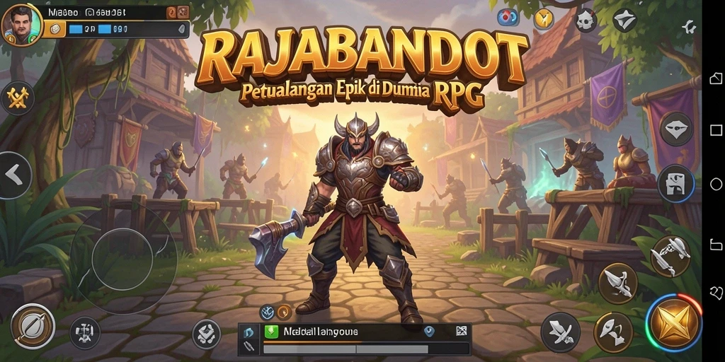 Tampilan gameplay seru dalam RAJABANDOT, menjelajahi dunia RPG.