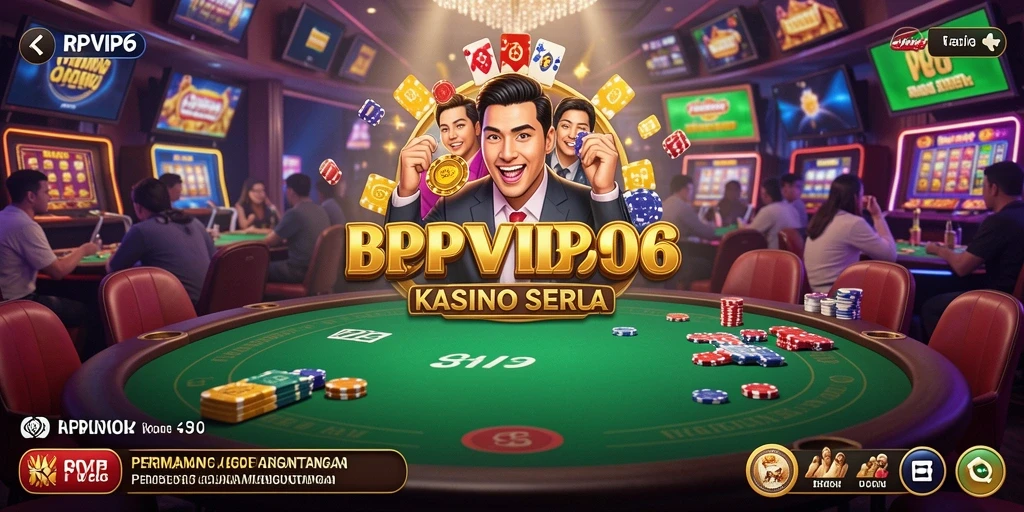 Screenshot gameplay RPVIP6 yang menampilkan suasana kasino yang seru.